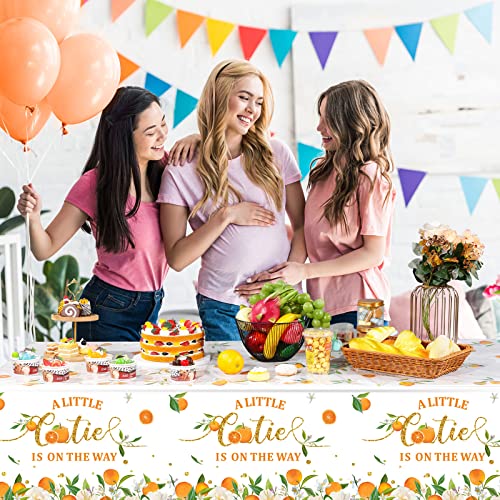 Little Cutie Tablecloths - Orange Fruit Design, 3 Pack