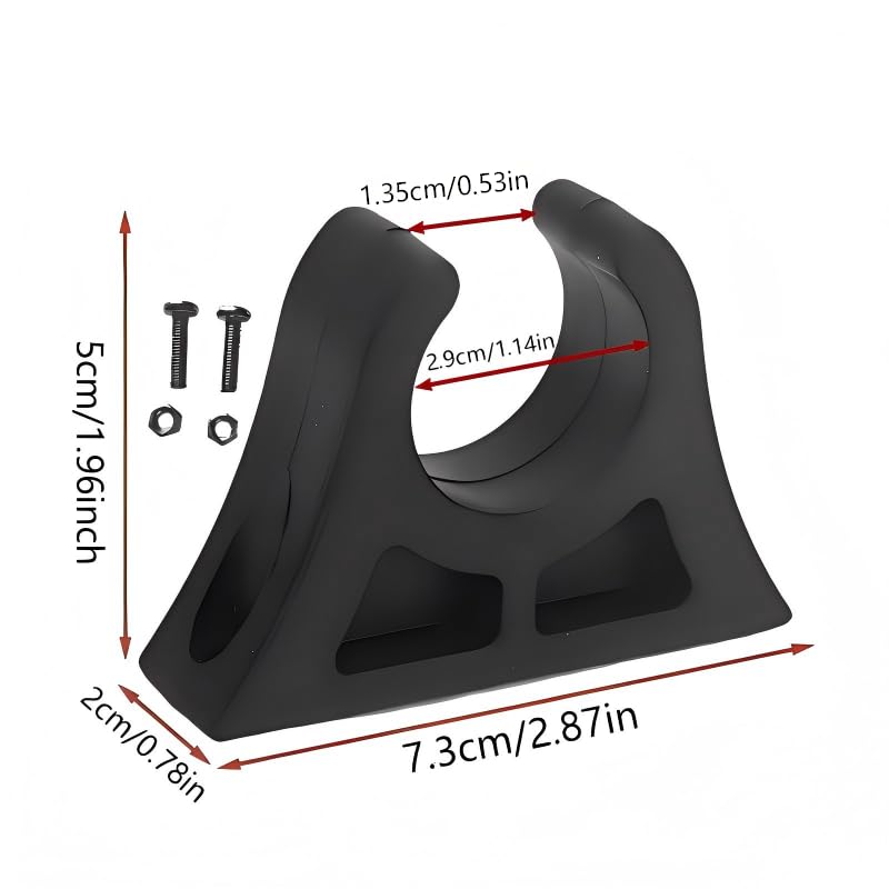 Kayak Paddle Holder Clips - Heavy-Duty Rubber, 2-Pack