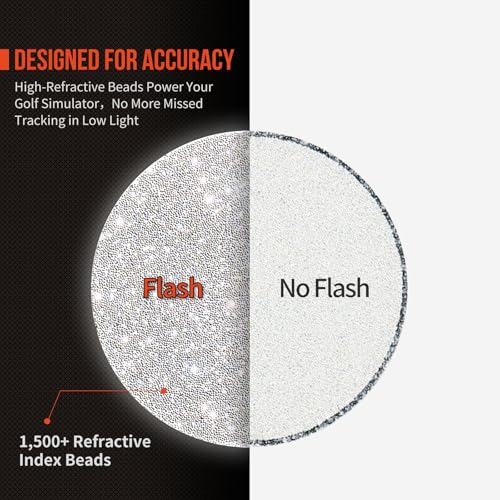 High-Reflective Dot Stickers for Golf Launch Monitors – 300 Pack