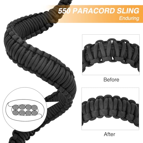 CVLIFE 550 Paracord Two-Point Sling with Upgraded Metal HK Hook – Ordinary Sling