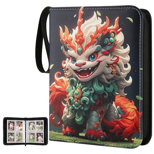 4-Pocket Card Binder for Trading Cards - 400 Pockets, Green