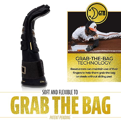 Baseball & Softball Sliding Mitt - CFX PRT Adult - Black/Gold