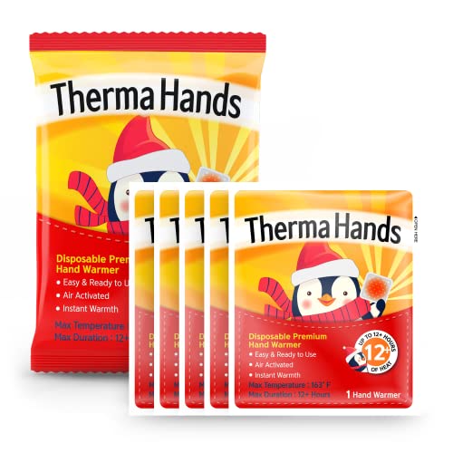 Air-Activated Hand Warmers - 10 Pack, 12+ Hours, Max 163°F