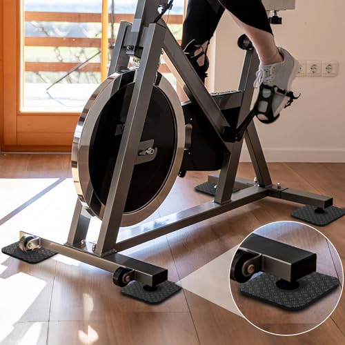 Anti-Vibration Bike Mat 4-Pack - Double-Sided Non-Slip Grip