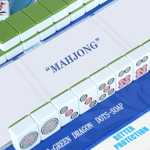Mahjong Card Holder Set - 4 Clear Frosted Protectors, 6.12x4.75 inches - Transparency