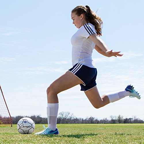 Champion Sports Size 5 Soccer Ball - PU Cover, Butyl Bladder, Youth & Adult Practice & Play