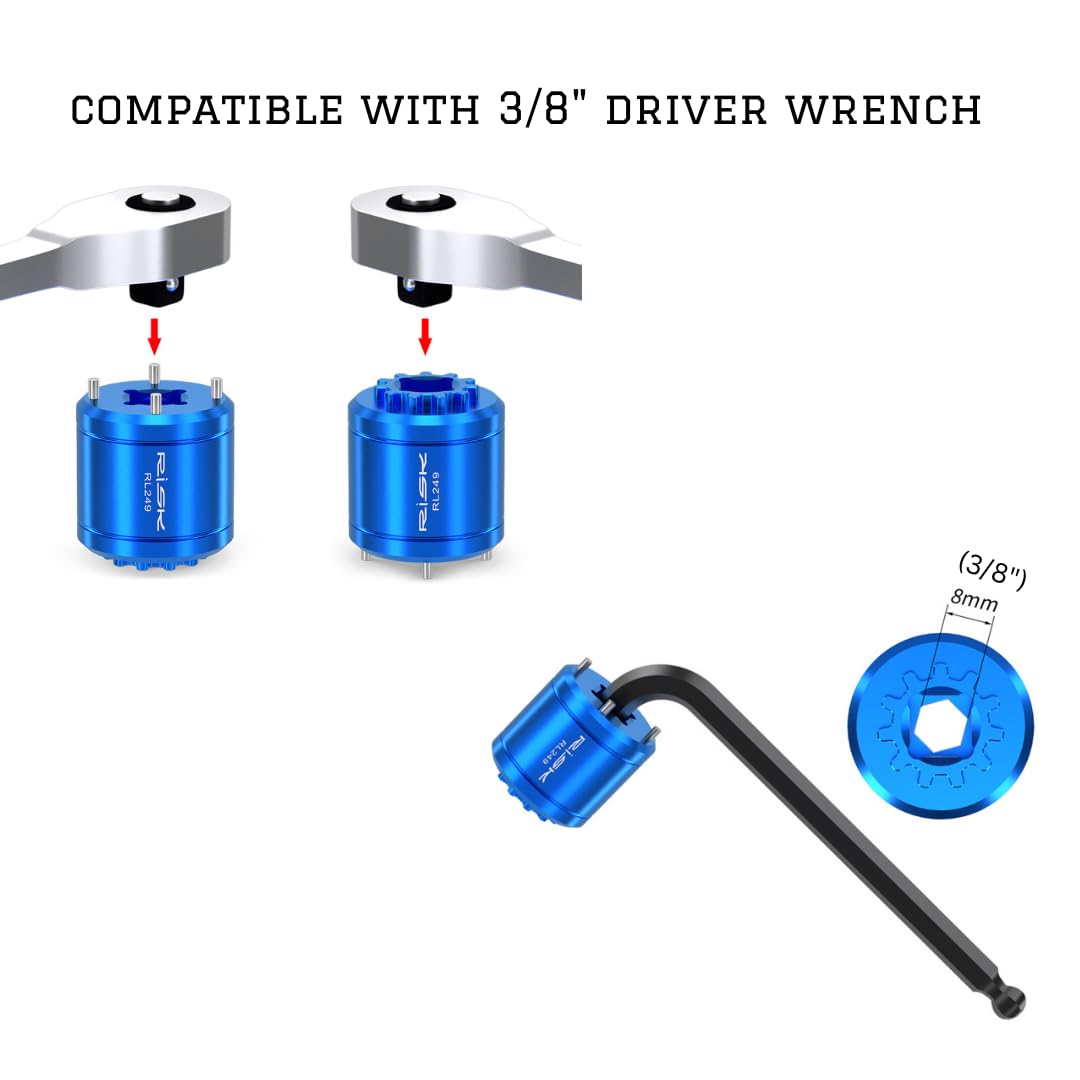 COONIUM Crank Arm Bolt Cap Removal Tool for Shimano XTR M9100 and SRAM Dub Crankarm Extraction