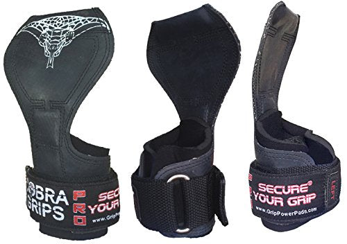 Cobra Grips PRO Weight Lifting Gloves with Adjustable Wrist Wraps - 5.5-8.75"