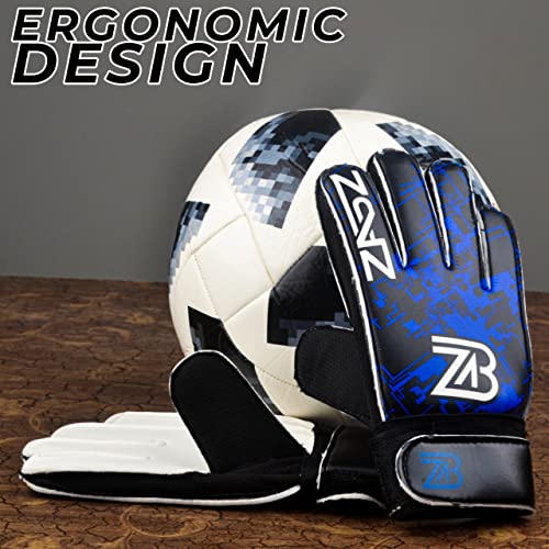 Youth Goalkeeper Gloves with Extra Grip - Blue