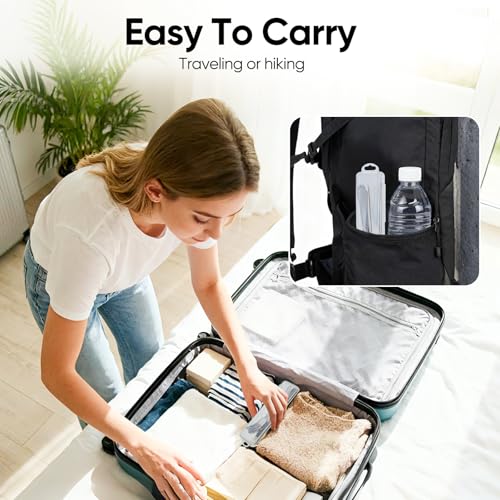 6-Piece Reusable Stainless Steel Travel Camping Utensil Set with Case - Silver