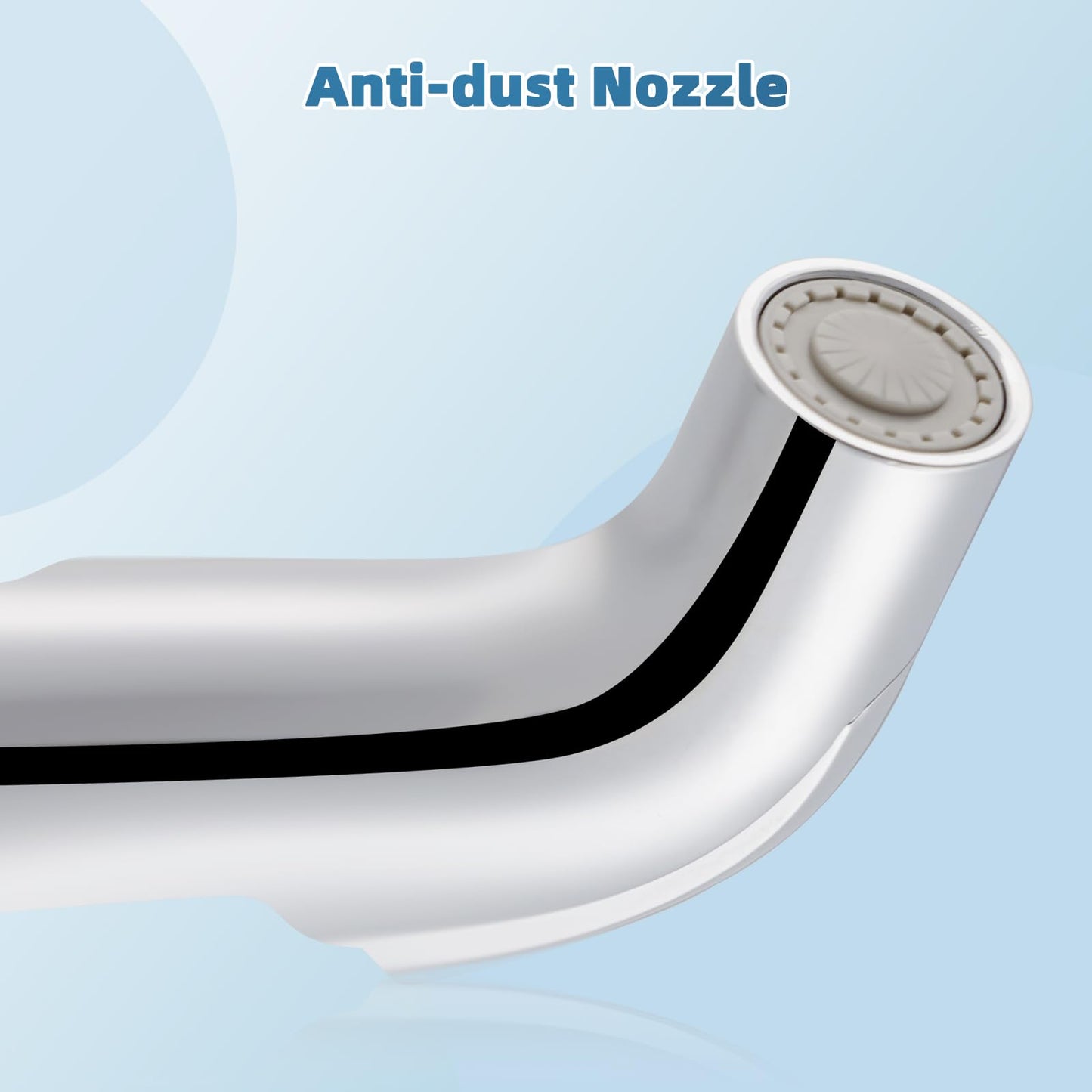 Hygie Rinse Universal Sink Sprayer Attachment for Faucet, Kitchen Side Sprayer Head Compatible with Delta, Moen, Kohler and Other OEM Brands Pull Out Spray Head, Nozzle Head Only, Chrome