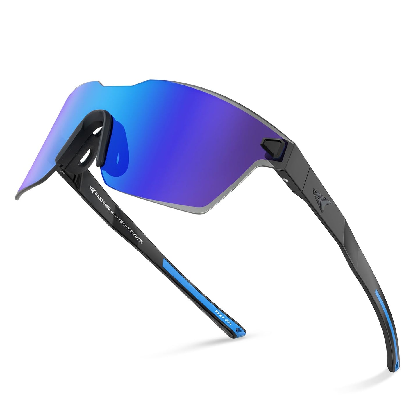 KastKing Tarkio Polarized Fishing Sunglasses, Large Single PC Lenses, Rimless Wrap Design, UV400 Protection Sports Sunglasses