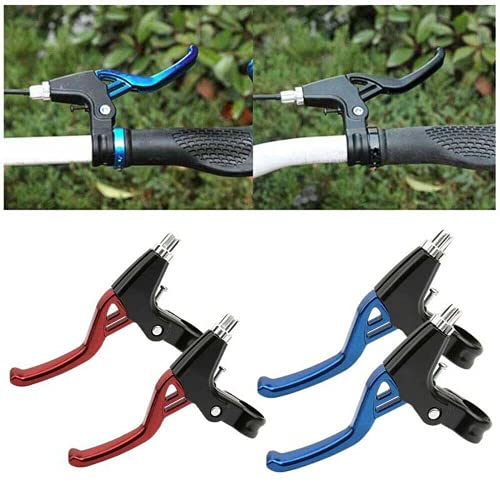 Aluminium Alloy Bike Brake Levers - 4 Finger, 22mm - Blue
