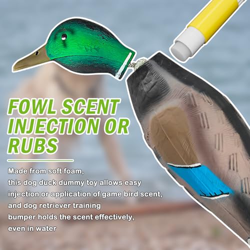 Archerest Dead Duck Dummy Bumper for Waterfowl Hunting Dog Training - Variation: Duck