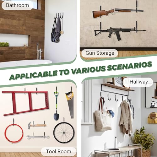 Gun Rack Hook for Safe Storage - 1 Pair Gun Hanger Organizer