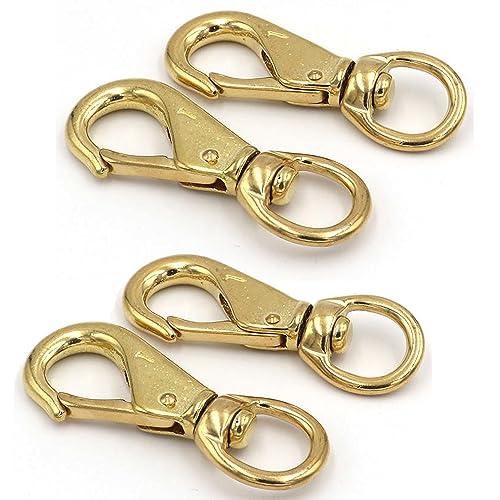 4 Pack Brass Double Ended Diving Hook Clips - Fishing, Surfing, Sea Work