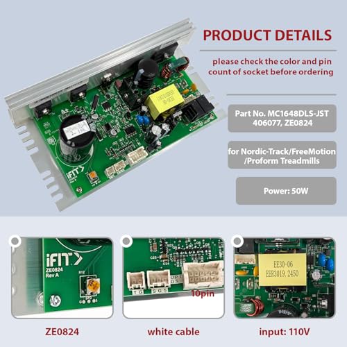 Treadmill Motor Controller Circuit Board MC1648DLS - Easy Install