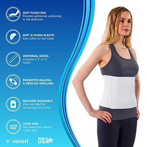 NYOrtho Abdominal Binder for Women 30-45 Inch Pack of 1, Soft Post-Surgery Support Belt