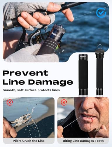 HOOK-EZE Black Knot Puller Tying Tool - Fishing Line Spooling & Tightening Aid