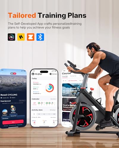 Magnetic Exercise Bike for Home Gym - S38 Red, 300 lbs Capacity