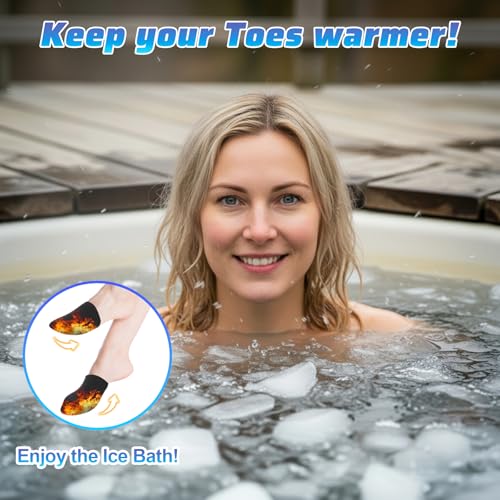 Thermal Neoprene Toe Warmers for Ice Baths & Cold Plunge - Large
