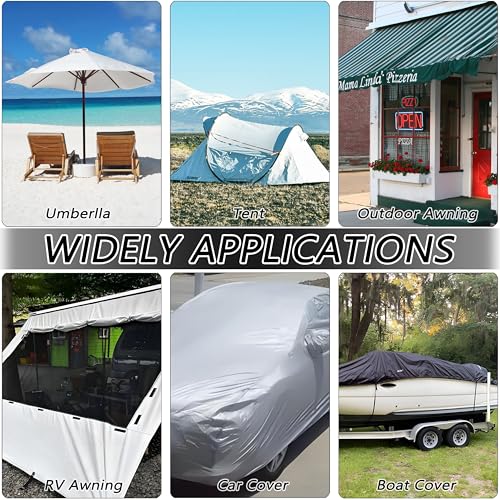 RV Awning Repair Tape Tent Repair kit Tent Patch kit 3inch x 26FT Repair Tape for Canvas, Tent, Sail Tape, Heavy Duty Repair Tape Waterproof, UVproof (Black)