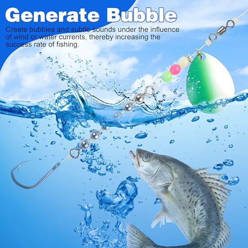 OREOTL 3/16'' (4.5mm) Stainless Steel Fishing Bead Chain Swivels 20/40pcs Trolling & Saltwater Tackle