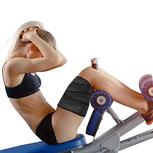 Thigh High Compression Bandage - Adjustable Full Leg Support - Black