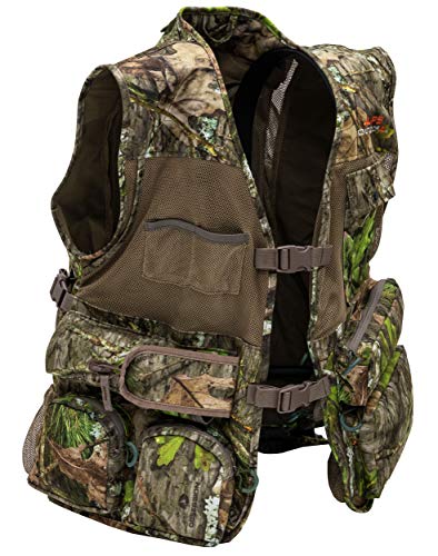 Camo Turkey Vest with Removable Seat & Game Bag - M/L