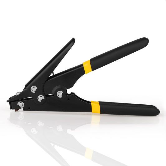 JIOUXIP Zip Tie Tool, Tensioning and Cutting Tool for Fastening and Cutting Plastic or Nylon Cable Tie, Cable Tie Gun for Cable Management, Zip Tie Tightener with Ergonomic and Portable Design