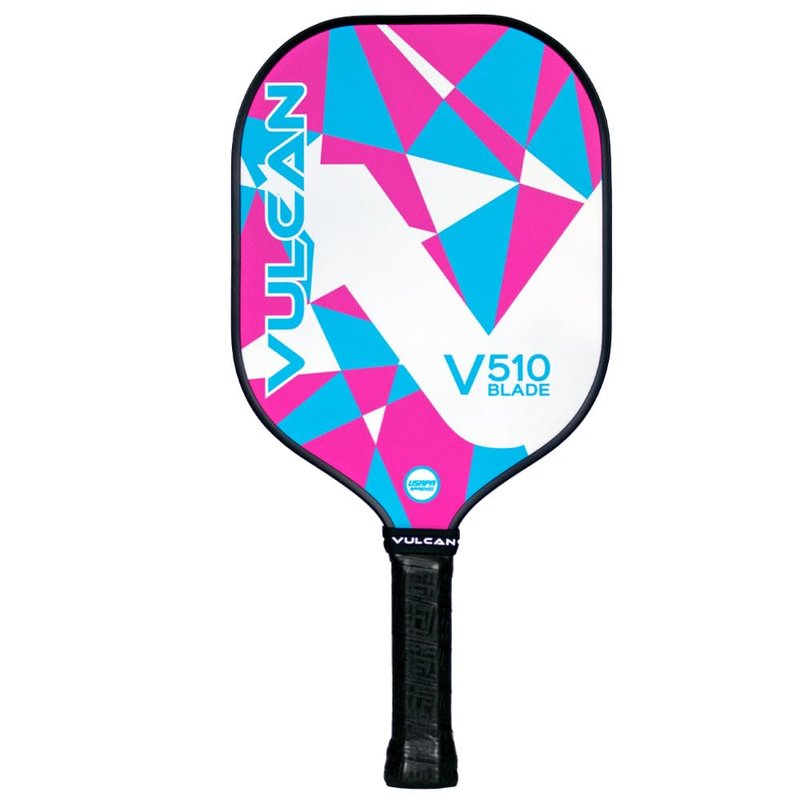 Vulcan | V510 Pickleball Paddle | Hybrid Performance | Polypropylene Core - Carbon Fiber Surface | USAP Approved | Cotton Candy
