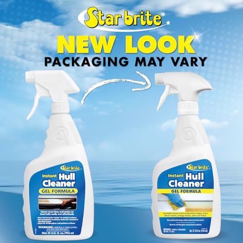 Powerful Hull Cleaner Gel – 32 Oz Spray for Boats, Fiberglass & Plastic