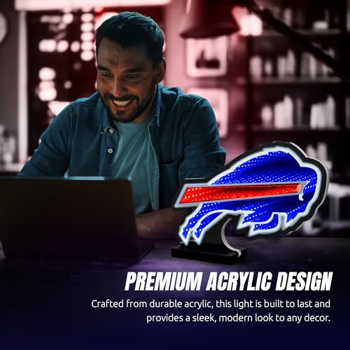 Buffalo Bills LED Infinity Logo Light - 3D Acrylic Display