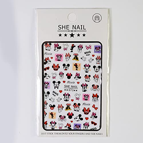 Kawaii Cartoon Nail Stickers - 3D Self-Adhesive Nail Art Decals