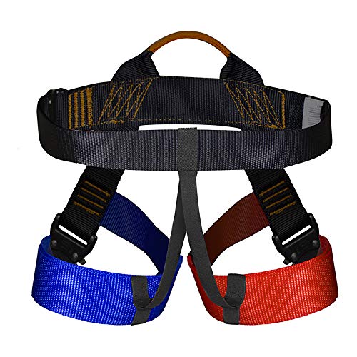 Concerto Rock Climbing Harness - Fusion Climb® - (5,000 LBS Rated) Professional Half Body Harness for Mountaineering, Tree Climbing, Ziplining, Rock Climbing, Rappelling- Heavy Duty Half Body Harness