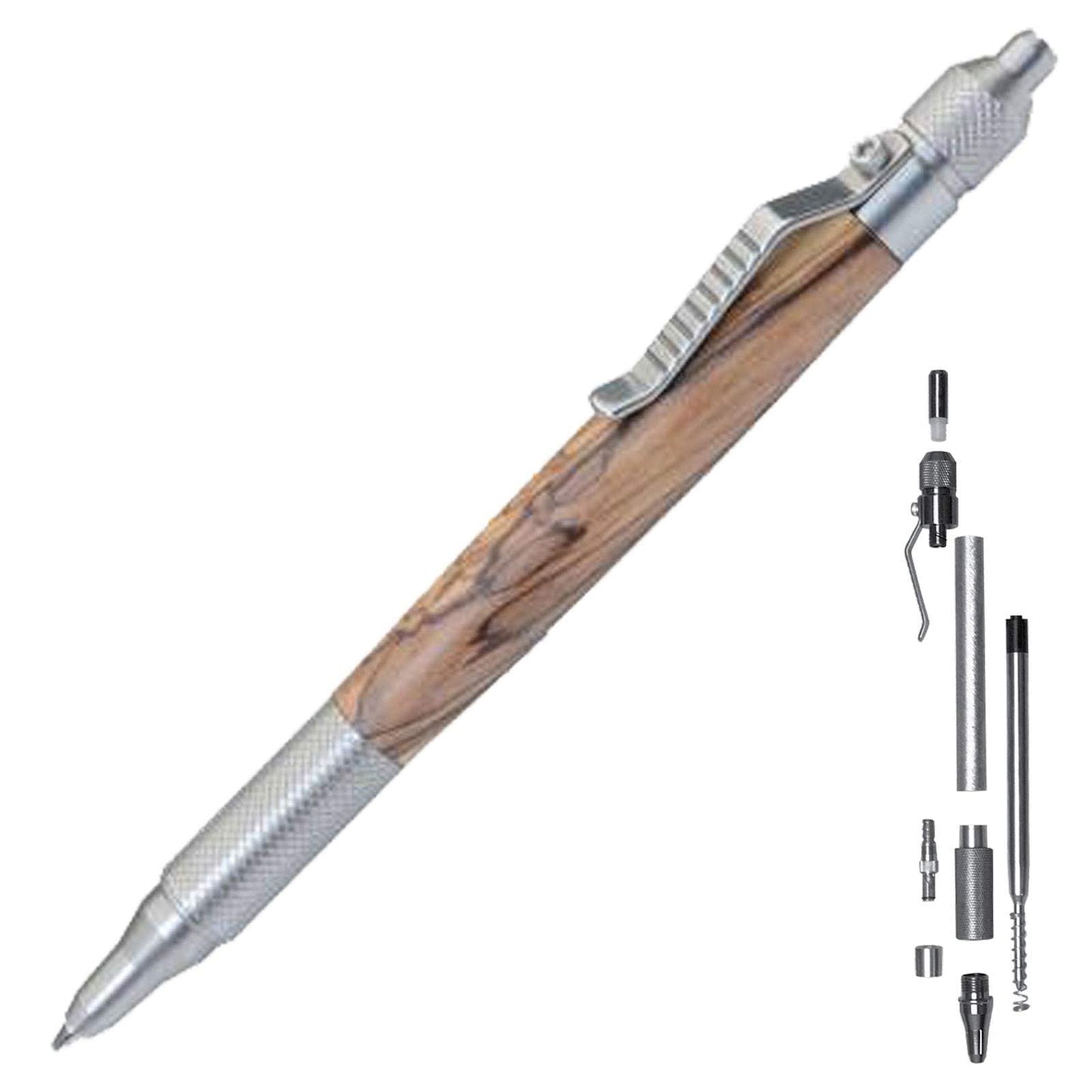 Penn State Industries PKANVSS Anvil EDC Click Ballpoint Pen Kit Starter Package Woodturning Project, Multi