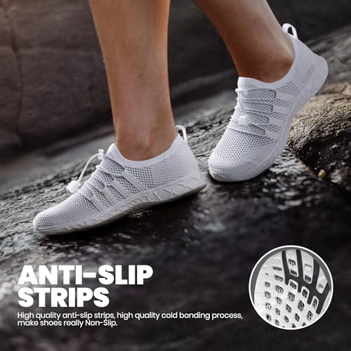 Quick Dry Aqua Shoes for Men & Women - Knit White