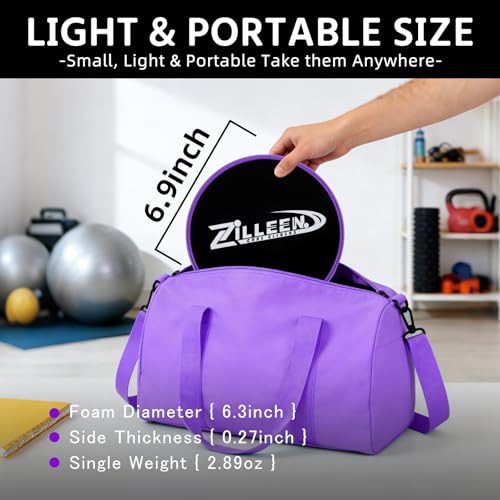 Exercise Sliders for Pilates and Fitness - Purple Discs (2pcs)