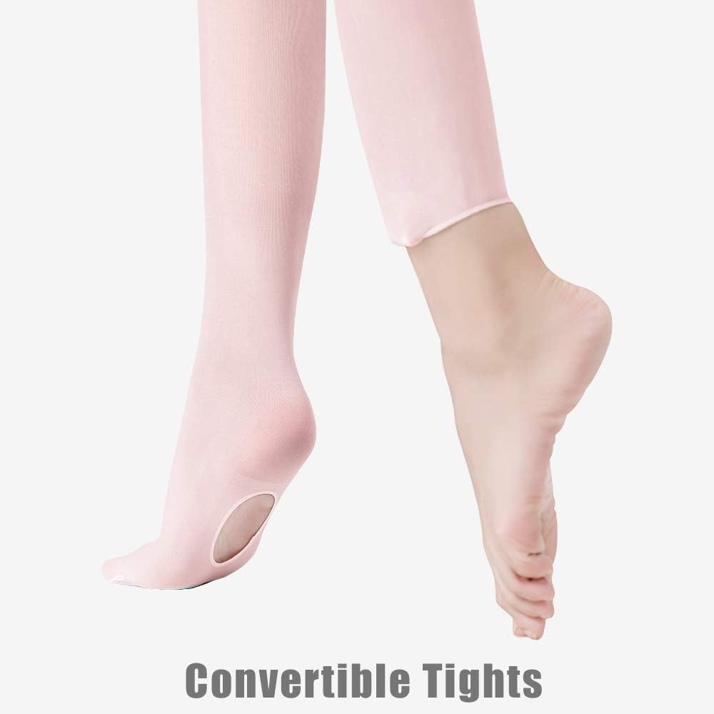 Stelle Ballet Dance Convertible Tights - Ultra Soft & Comfortable | Perfect for Girls & Women