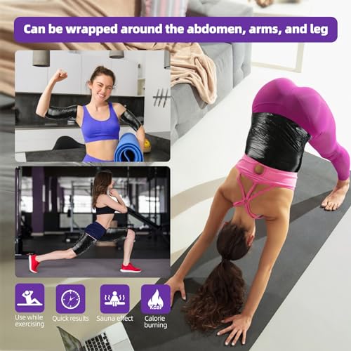Osmotic Plastic Body Wrap - 60 Meters, 2 Rolls for Sauna & Workout