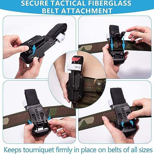 Durable Tourniquet Holder with Tactical Belt Clip - First Aid Kit
