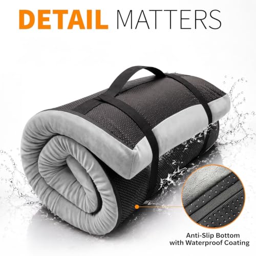 TokSay 72x24 Inch Foam Camping Mattress with Washable Plush Cover & Carry Bag