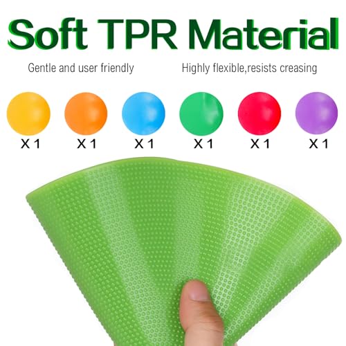 9 Inch Non-Slip Poly Spot Markers Set for Agility Training - 6 Pieces
