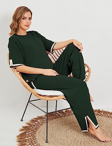 Tanming 2-Piece Women's Lounge Set XS-Sn Army Green XL