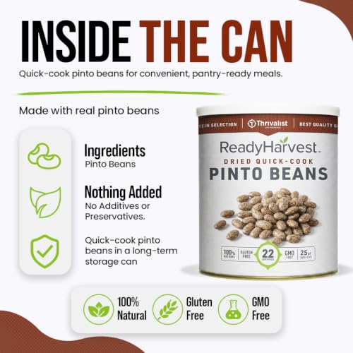 Ready Harvest Pinto Beans #10 Can, 53 oz – Quick-Cook, 22 Servings