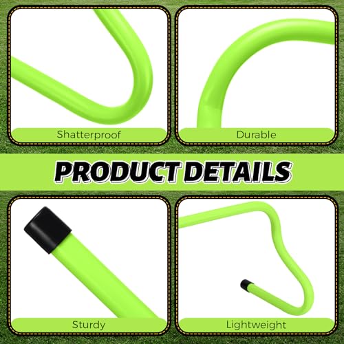 Agility Hurdles - 12 Pcs 9" Speed Training Equipment - Green