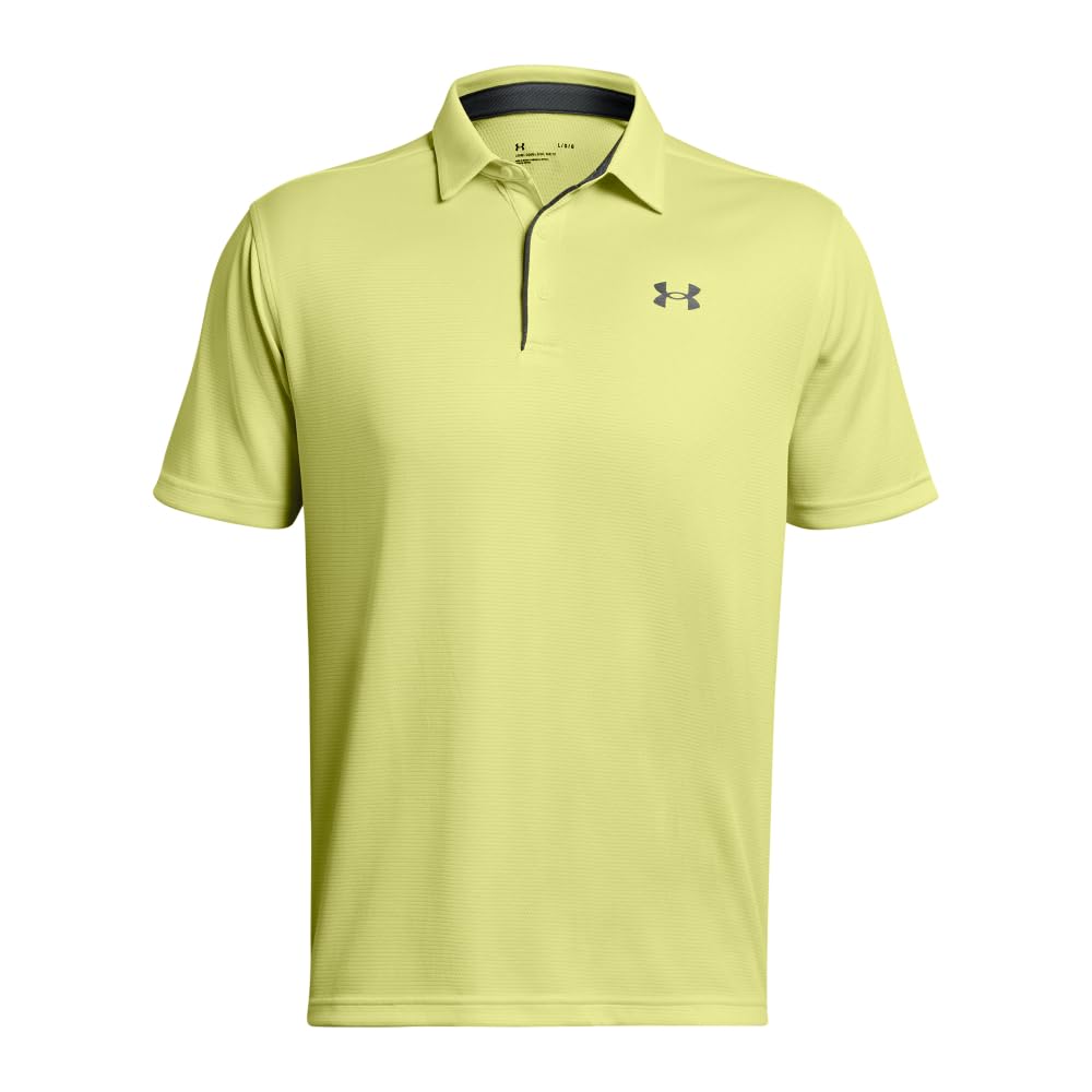 Under Armour Men's Tech Golf Polo, (727) Sonic Yellow / / Pitch Gray, X-Small