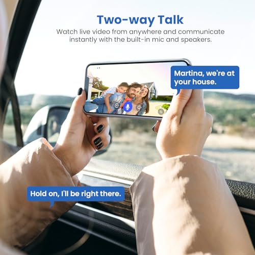 Video Doorbell Camera Wireless with Doorbell Receiver, Battery Powered, AI Human Detection, 2-Way Talk, 2.4G WiFi Only, Cloud Storage, Night Vision (Purple)