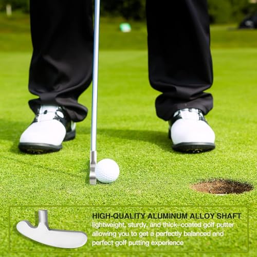 Asyxstar Silver 33" Two-Way Golf Putter for Left/Right Hand Men & Adults