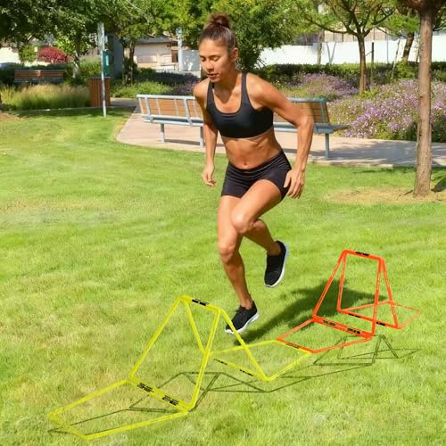 Trapezoid Agility Rings - Set of 12 for Speed Training